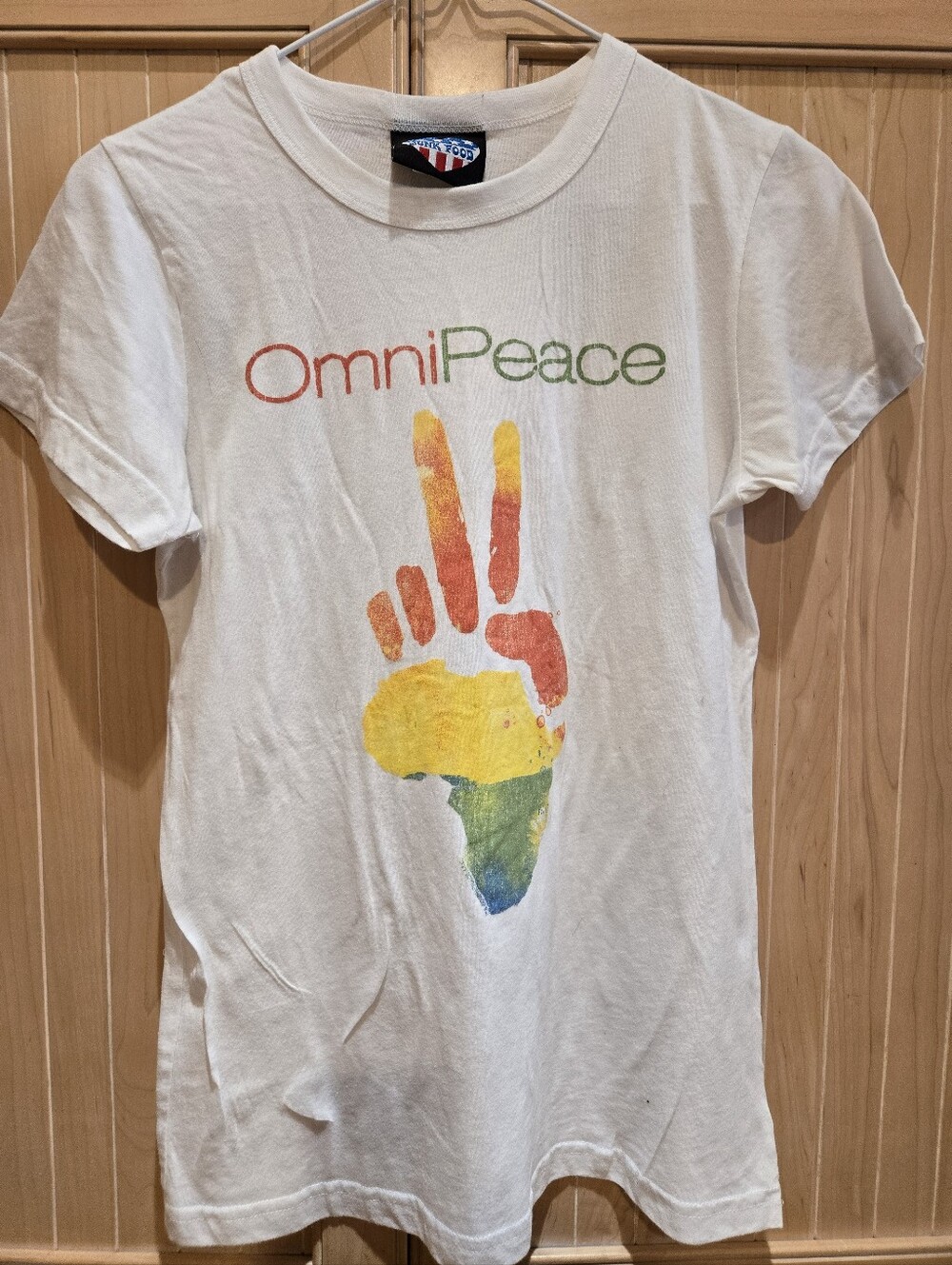 JunkFood Peace/Africa Tee Lg